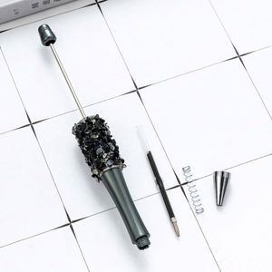 DIY Rhinestone Bead <b>Pen</b> Handmade Stick-On Rhinestone Ballpoint <b>Pen</b> Creative Cute Girly Plastic <b>Pen</b> Wholesale - Product Image 5