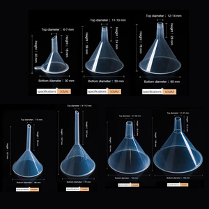 Grosir kustom penjualan terbaik murah tahan lama Laboratorium pp transparan corong plastik - Product Image 3
