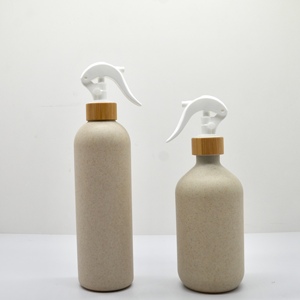 Dégradable 1000ml <span class=keywords><strong>Paille</strong></span> De Blé Déclencheur Vaporisateur Bouteille De <span class=keywords><strong>Paille</strong></span> Avec Bambou Déclencheur Pompe Pulvérisation Cap - Product Image 4