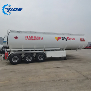 Semi-remorque citerne à carburant en acier au carbone Q235 60000L avec déflecteur <span class=keywords><strong>anti</strong></span>-ondulation et valve de fond d'urgence, camion-citerne à carburant, camion-citerne à huile - Product Image 4