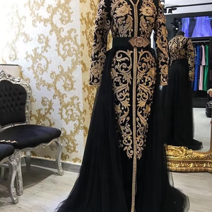 Stunning <b>kaftan</b> with beautiful color with Trail with Heavy Zardozi Embroidery floor length for Partyt/wedding <b>kaftan</b> <b>dress</b> - Product Image 2