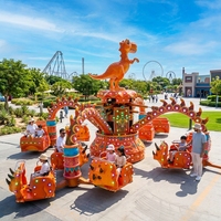 Manège Rotatif d'Extérieur BO-D Thème Dinosaures pour Parc d'Attractions, Fête Foraine, Centre Commercial - Nouveauté Usine Nova Rides