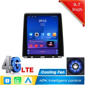 Unité principale 9.7 pouces 2 din android autoradio pour <span class=keywords><strong>Renault</strong></span> <span class=keywords><strong>Clio</strong></span> <span class=keywords><strong>5</strong></span> 2016-2021 lecteur de voiture radio auto DSP sans fil <span class=keywords><strong>Carplay</strong></span> Auto radio - Product Image 3