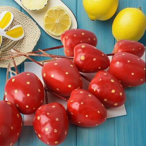 Nuevas Flores de Fresa Artificiales de Espuma, Bolas Decorativas para Pasteles, para el Día de la Madre, San Valentín, Acción de Gracias, Navidad - Product Image 1