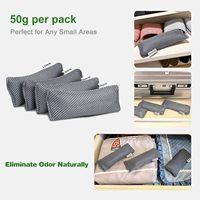 Marsheepy Paquete de 6 Bolsas Eliminadoras de Olor para Zapatos y Guantes, Ambientadores para Equipo Deportivo, Desodorante en Barra Gris
