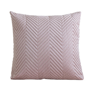 Sarung Bantal 3D Quilted Embossed Warna Solid Sederhana Baru - Product Image 5