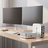 Mini PC MQi13 au prix d'usine, Intel I5-13420H, LPDDR5, Wifi6, BT5.2, Type-C, triple écran, 4K, USB3.2, Windows 11pro & Linux