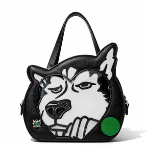 Sac Ita Husky Original pour Amateurs d'Animaux – Sac Bandoulière Amusant avec Visage de Husky et Fenêtre Transparente - Product Image 5