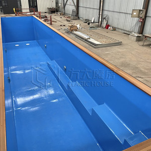 <span class=keywords><strong>Piscine</strong></span> hors sol en acier de 20 pieds (5 mm) avec escalier, banc et terrasse en WPC - Product Image 3