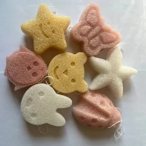 100% Éponge Konjac naturelle pour le <span class=keywords><strong>visage</strong></span>, végétale et biodégradable, de marque privée - Product Image 1