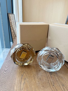 Cenicero de Cristal de Lujo Redondo Plateado/Dorado/Negro Fácil de Limpiar para Uso en el Hogar y Restaurantes, Regalo para el Día del Padre - Product Image 2