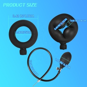 Venta de fábrica, anillos para pene para hombres, colección de anillos inflables de silicona impermeables para retrasar la eyaculación, juguete sexual - Product Image 4