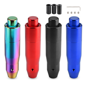 Pommeau de levier de vitesse en alliage d'aluminium, universel, pour voiture, transmission manuelle et automatique, options de couleurs noir, rouge, bleu, antirouille - Product Image 1