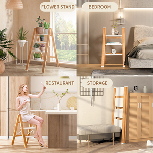 Scala Pieghevole in Alluminio a 3 Gradini Certificata EN131 con Capacità di 150 kg per Uso Domestico, <span class=keywords><strong>Cucina</strong></span>, Soffitta e Giardino - Product Image 3