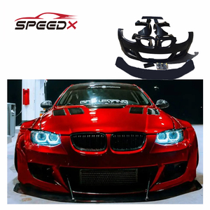 Pour BMW Série 3 E92 Kit Carrosserie Large RB Amélioré Pare-chocs Avant Lame Avant Aile Élargie Extensions d'Angle Arrière Spoiler - Product Image 1