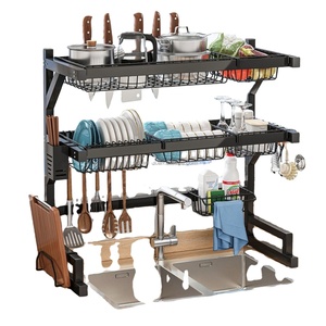 <span class=keywords><strong>Estante</strong></span> para platos de doble capa de 65cm, <span class=keywords><strong>estante</strong></span> de almacenamiento de cocina de dos niveles por encima del <span class=keywords><strong>fregadero</strong></span>, <span class=keywords><strong>estante</strong></span> de secado para platos, soportes organizadores para cuencos - Product Image 1