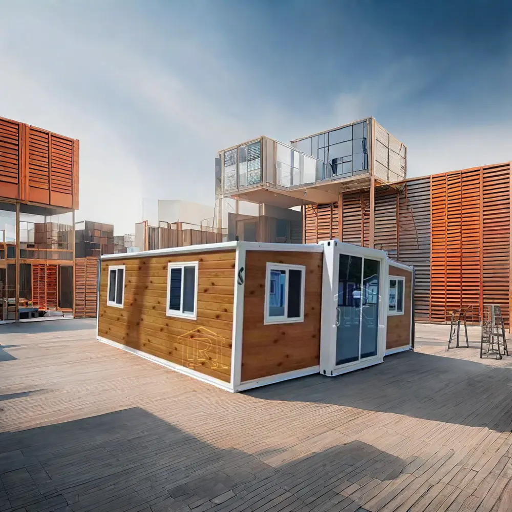 Granny Flat Schnellbau tragbares vorgefertigtes Mobilheim Stahlfertighaus Luxusvilla faltbares erweiterbares Containerhaus