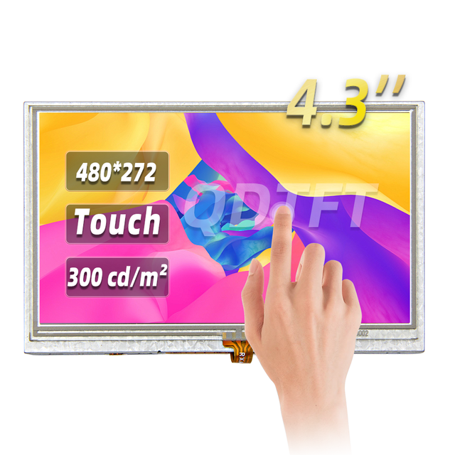 4.3 Inch TFT LCD Display 480*272 RGB Interface LCD  Touch Screen Panel