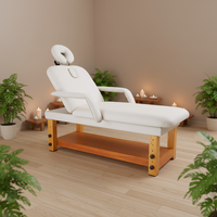 Table de massage pliable en bois, certification CE ISO, cuir synthétique, épaisseur 10 cm, design moderne, cliniques, centres de bien-être