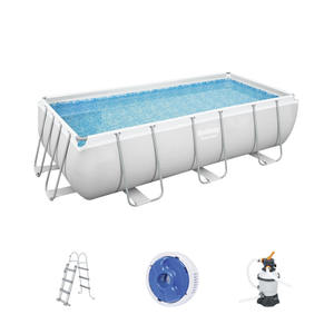 <span class=keywords><strong>Bestway</strong></span> 56442 <span class=keywords><strong>Alberca</strong></span> exterior familia Rectangular marco de acero piscina conjunto adulto piscinas sobre el suelo - Product Image 2