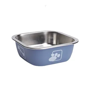 Cuenco para perros y gatos, cuenco de acero inoxidable para mascotas, cuenco antideslizante para derrames de comida para perros, herramienta de alimentación para perros, dispensador de agua para gatos - Product Image 5