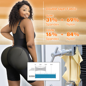 <span class=keywords><strong>Faja</strong></span> moldeadora colombiana poscirugía con logotipo personalizado, <span class=keywords><strong>faja</strong></span> adelgazante de compresión, pantalones cortos moldeadores de estómago plano para mujer - Product Image 5