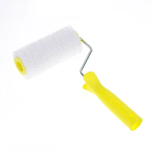 2023 Support Customization 6 Inch Spiked Roller Brush With Steel Handle Self Leveling Epoxy Floor Tools