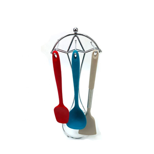 Premium Stylish 6-Hooks <strong>Kitchen</strong> Tool <strong>Carousel</strong>, Space-Saving Wire Utensil Hanging Stand for Restaurant and Family Use - Product Image 4
