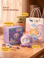 Bambola AI E-Boy, Compagno Intelligente Interattivo, Giocattolo di Peluche Rilassante con Imbottitura in Cotone PP, Feedback Tattile, Unisex