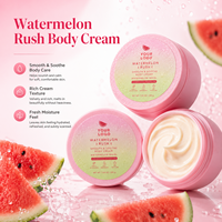 Crème hydratante pour le corps Watermelon-Rush 48H, hydratation intense, absorption rapide, lissante, apaisante, pour peaux rugueuses, légère et hydratante