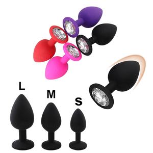 S/M/L silicona Butt Plug Anal vibrador masaje de próstata y entrenador para parejas adultos juguetes sexuales eróticos para Mujeres Hombres <span class=keywords><strong>Gay</strong></span> - Product Image 1