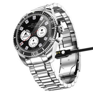 Newest R1 Smart Watch Big Screen Waterproof Heart Rate Monitoring IP68 Mobile Phone Connectivity Compass Stainless Steel Strap - Product Image 5