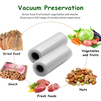 Rouleau d'étanchéité sous vide personnalisé texture gaufrée en nylon matériau co-extrudé pour emballage alimentaire 5m 15m sacs sous vide à coupe libre