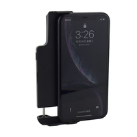 Support pour téléphone Portable, Scanner de codes à barres et QR sans fil, Clip arrière 2D, dents bleues, 2 pièces