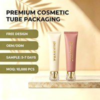 Tube de brillant à lèvres en PBL de 30 ml et 50 ml, avec bouchon à vis en acrylique à facettes cristallines, pour soins de la peau, OEM, ODM, logo personnalisé, vente en gros