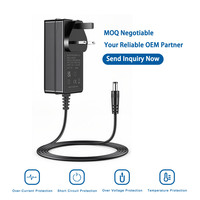 Alimentation électrique AC/DC certifiée CE UKCA RoHS, prise murale britannique, adaptateur à tension constante 60W, longueur de câble personnalisée