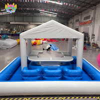 Tente flottante gonflable personnalisable de ballon de barre de piscine avec des sièges pour des parties