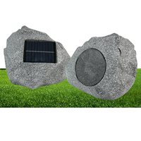 Système de sonorisation et haut-parleur Bluetooth actif étanche à énergie solaire 10W pour jardin, avec amplificateur et processeur intégrés pour l'extérieur