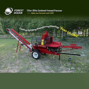 Nhiệm vụ nặng nề động cơ xăng Powered gỗ <span class=keywords><strong>Splitter</strong></span> thủy lực băng tải lâm nghiệp máy móc với máy bơm và mang thành phần cốt lõi - Product Image 3