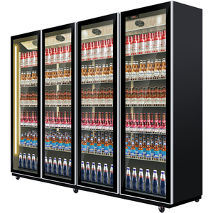 Refrigerador Comercial de Alta Calidad de Una Sola Temperatura con 4 Puertas de Vidrio, Enfriador de Botellas para Supermercados y Tiendas de Abarrotes - Product Image 2