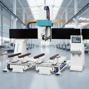 <span class=keywords><strong>Centre</strong></span> <span class=keywords><strong>d</strong></span>'usinage CNC 5 axes <span class=keywords><strong>JR</strong></span>-T2-32 à double tête et double broche pour meubles en bois massif, fonction RTCP, réglage automatique des outils - Product Image 5