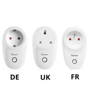 SONOFF S26R2ZB Zigbee Smart Plug 16A EU Wireless Outlet UK/DE/FR Power Socket APP Remote Control Work with Alexa Google Home