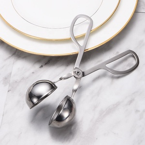 Outils de <span class=keywords><strong>cuisine</strong></span> multi-usages <span class=keywords><strong>cuisine</strong></span> 304 acier inoxydable cuisson de la viande pince à boules de glace pince à boulettes de viande pince à aliments - Product Image 3