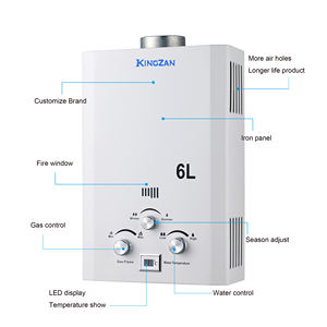 <span class=keywords><strong>Chauffe</strong></span>-<span class=keywords><strong>eau</strong></span> instantané extérieur domestique en acier de 10 L, certifié Energy Star, silencieux, à <span class=keywords><strong>gaz</strong></span> naturel, type cheminée, application automobile - Product Image 4