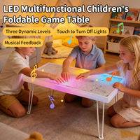 Table d'apprentissage interactive rechargeable à LED JUNTIAN avec 8 lumières musicales pour l'éducation sensorielle en classe préscolaire