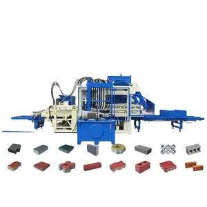 Beton tuğla blok makinesi blok ve tuğla makinesi hindistan'da Qt10-15 birbirine tuğla yapma makinesi fiyat