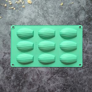 قالب كيك سيليكون على شكل صدفة مادلين 9 تجاويف، قالب حلوى وشوكولاتة وملفات تعريف الارتباط من السيليكون - Product Image 5