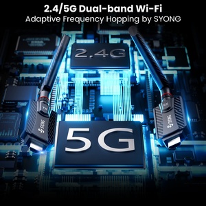 Bộ thu phát video không dây SYONG 200 mét 1TX 2RX dùng cho hội họp, camera gia đình, phát trực tiếp, bộ chia tín hiệu video, bộ chuyển đổi - Product Image 5