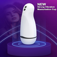 Appareil de masturbation entièrement automatique pour hommes, grande taille 50 mm, 10 fréquences, forte vibration, gobelet de masturbation