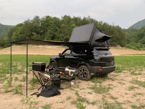 Tente de toit à clapet imperméable à l'eau Véhicule à coque dure Remorque de voiture Tente de toit mince <span class=keywords><strong>XXL</strong></span> - Product Image 3